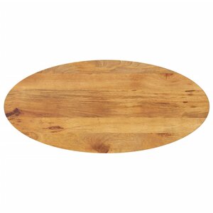 vidaXL Dessus de table 140x50x3 8 cm ovale bois massif de manguier