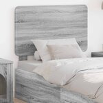 vidaXL Tête de lit Gris Sonoma 100 cm Bois d'ingénierie