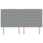 vidaXL Tête de lit Gris clair 180 cm tissu