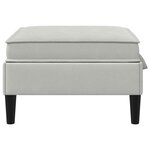 vidaXL Pouf avec Rangement Gris clair Velours