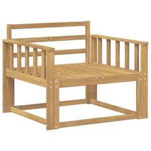 vidaXL Sofa de milieu extérieur Bois d'Acacia Massif Blanc