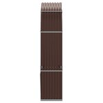 vidaXL Porte-bûches marron 120x45x210 cm acier galvanisé