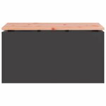 vidaXL Banc de jardin Noir 80 x 40 x 43 cm Acier