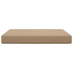 vidaXL Coussin de canapé d'extérieur Taupe 80 x 80 x 8 cm Polyester