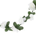 vidaXL Guirlandes de fleurs 6 Pièces blanc 240 cm