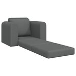 vidaXL Canapé-lit pliant Gris foncé 98 x 71 x 83 cm tissu