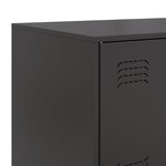 vidaXL Buffet noir 67x39x73 cm acier