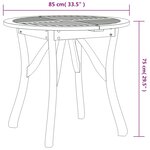 vidaXL Ensemble à manger de jardin 5 Pièces Bois d'acacia solide