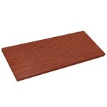 vidaXL Pierre de marchage 6 Pièces Rouge 60 5 x 25 x 2 cm Caoutchouc