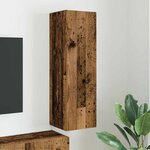 vidaXL Meuble TV mural Bois Ancien 30 x 31 x 100 cm Bois d'ingénierie