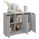 vidaXL Buffet Sonoma gris 90 5x30x70 cm Bois d'ingénierie
