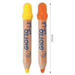 Crayon de couleur Giotto bébè maxi bois + taille crayons mine large 7 mm schoolpack de 36+3 tailles-crayons