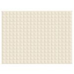 vidaXL Couverture lestée Crème clair 152x203 cm 11 kg Tissu