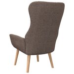 vidaXL Chaise de relaxation Taupe Tissu