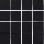 vidaXL Coussins de chaise à dossier bas lot de 6 noir à carreaux tissu