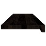 vidaXL Marches d'escalier 16 Pièces marron foncé 90x25x2 cm chêne massif