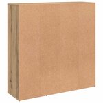vidaXL Bibliothèque chêne artisanal 98x29x97 5 cm bois d'ingénierie