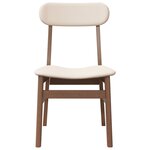 vidaXL Chaises à manger coussins 2 Pièces marron bois massif caoutchouc