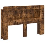 vidaXL Cabinet de Tête de Lit Chêne fumé Bois d’ingénierie