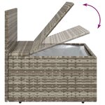 vidaXL Canapés centraux de jardin 4 Pièces Gris 57x57x56 cm Poly rotin