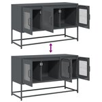 vidaXL Meuble TV anthracite 100 5x39x60 5 cm acier laminé à froid