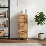 vidaXL Armoire à tiroirs 33 x 34 5 x 90 cm Bois d'ingénierie