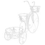 vidaXL Support de plantes sous forme de vélo Style vintage Métal