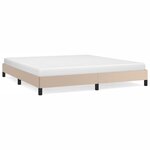 vidaXL Cadre de lit Cappuccino 160x200 cm Similicuir