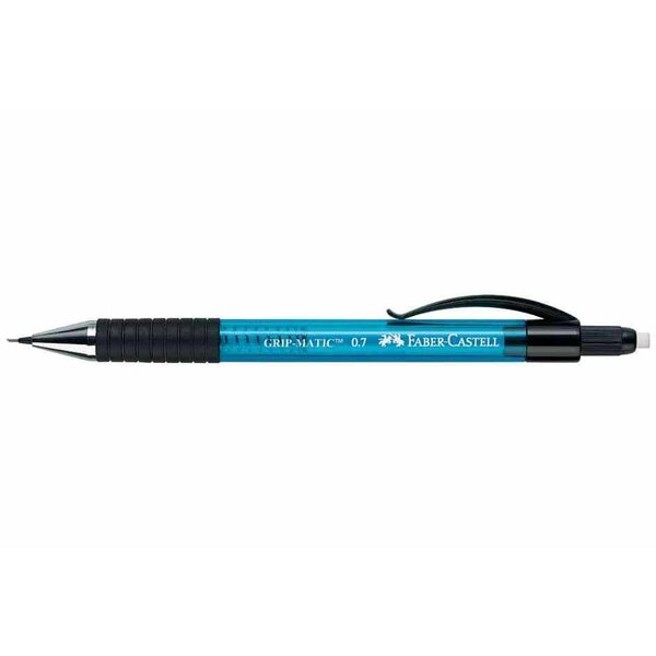 Portemines GRIP MATIC 1375  0 5 mm  bleu translucide x 10 FABER-CASTELL