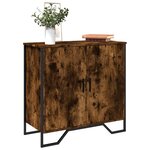 vidaXL Buffet chêne fumé 78x35 5x74 5 cm bois d'ingénierie