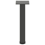 vidaXL Pieds de table basse 4 pièces Anthracite 42-44 cm Acier