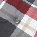 vidaXL Coussins de chaise de jardin lot de 6 carreaux rouges 50x50x3cm