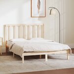 vidaXL Cadre de lit sans matelas 135x190 cm bois de pin massif