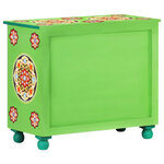 vidaXL Buffet peint à la main Multicolore 70x35x60 cm Bois de manguier