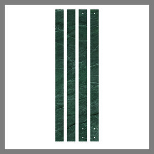 4 Lames décoratives MALACHITE pour poteau LA BOXX