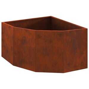 vidaXL Jardinière d'Angle Rouillé 60 x 60 x 35 cm
