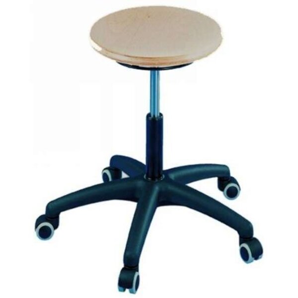 Tabouret tournant 'TEC 60 bois' assise hêtre TOPSTAR