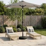 vidaXL Parasol de jardin avec lampes LED 230 x 230 cm Polyester