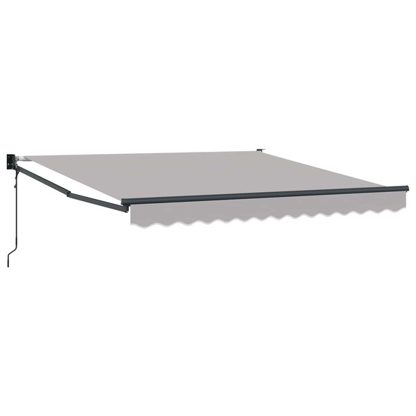 vidaXL Auvent rétractable Gris clair 300 x 250 x 165 cm