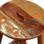 vidaXL Tabouret de bar Bois de récupération massif