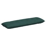 vidaXL Coussin de Dos Vert foncé 160 x 19 x 50 cm tissu