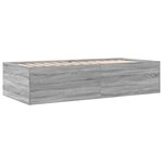 vidaXL Lit de jour et tiroirs sonoma gris 100x200cm bois d'ingénierie