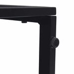 vidaXL Mobilier de jardin Noir Aluminium