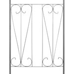 vidaXL Arche de jardin Design de piquet plantes grimpantes Vert foncé