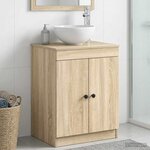 vidaXL Armoire de salle de bain Chêne Sonoma 54 x 41 x 70 cm