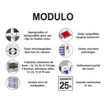 Module De Classement Modulo Ecoblack 10 Tiroirs Ouverts - Gris Foncé - Exacompta