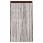 vidaXL Rideau en fils 2 Pièces 100 x 250 cm Marron