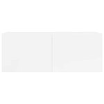 vidaXL Ensemble de meubles TV 5 Pièces Blanc Bois d'ingénierie