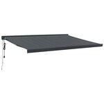 vidaXL Auvent rétractable anthracite 4 5x3 m tissu et aluminium