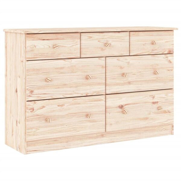 vidaXL Commode ALTA 112x35x73 cm bois massif de pin